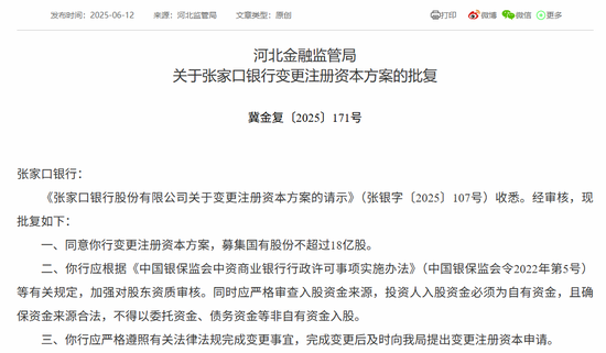 时(⛎)隔半年再定增！张家口银行频频补充资本背后，盈利能力亟待(🚼)改善